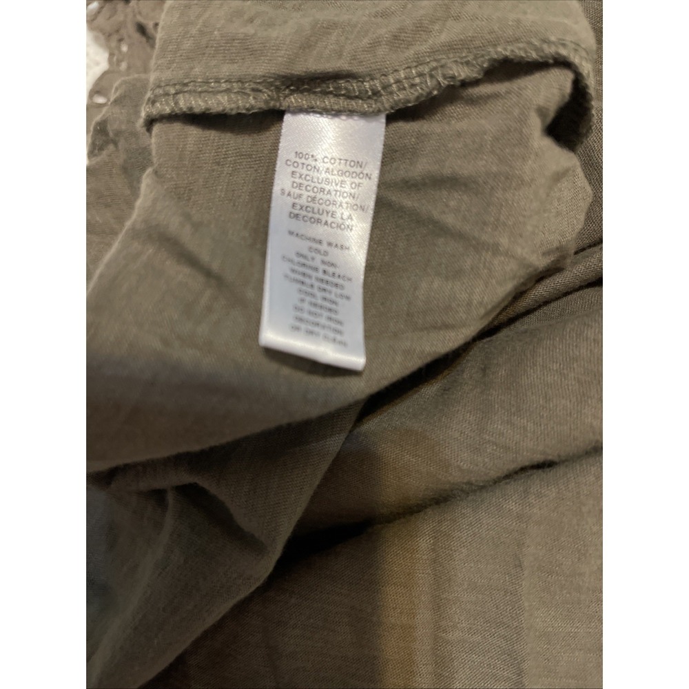 LOFT PLUS EYELET SLEEVE TSHIRT, 18, Military Olive Green NEW WITHOUT‎ TAGS - Picture 7 of 8